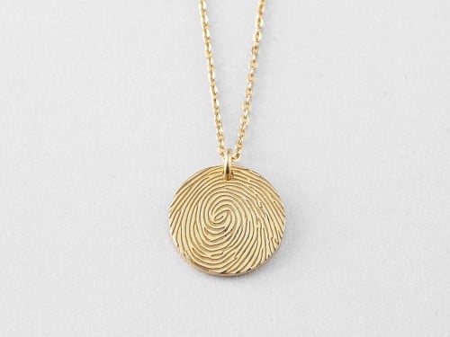 Dainty Thumbprint Necklace