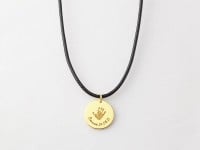 Handprint Necklace - Leather Cord