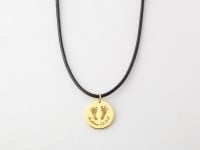 Footprint Necklace - Leather Cord