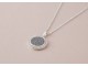Fingerprint Necklace With CZ Stones