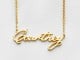 Personalized Script Name Necklace