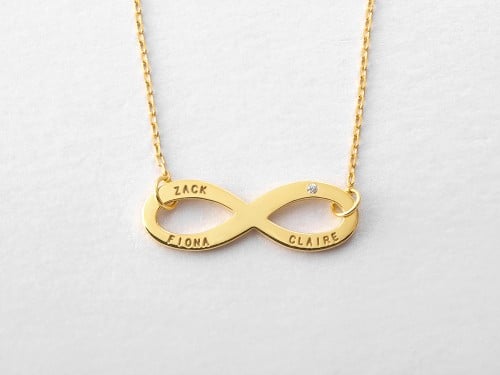 Infinity Necklace with 3 Names