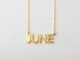 Block Name Plate Necklace
