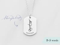 Dog Tag Signature Necklace for Men