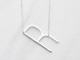 Large Asymetrical Initial Necklace
