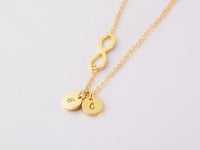 Infinity Initial Necklace