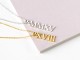 Roman Numeral Year Necklace - Cut out