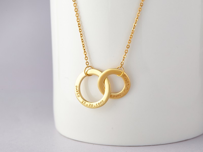 Mother and Child Circle Necklace | Centime Gift