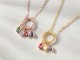 Circle Ring Necklace With Birthstone
