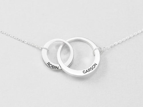 Mom And Child Circle Necklace