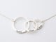 Mom And Child Circle Necklace - 2 kids