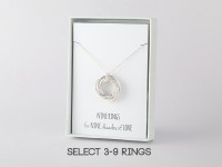 90th Birthday Necklace for Grandma and Mother - 9 rings