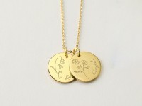 Birth Month Flower Necklace For Mom - Disc