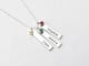 Children Name Necklace With Birthstones