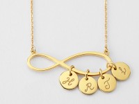 Children's Initial Necklace - Infinity