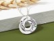 Mom Necklace With Children's Names & Birthstones - 2-4 Ring
