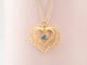 Heart Necklace With Names & Birthstone
