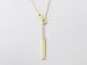 Infinity Lariat Necklace with Bar