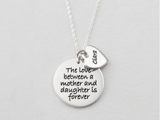 The Love between a Mother and Daughter is Forever Necklace ...