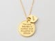 The Love between a Mother and Daughter is Forever Necklace with Name Charm