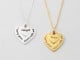 Mother Daughter Matching Necklaces - "Carry Your Heart"
