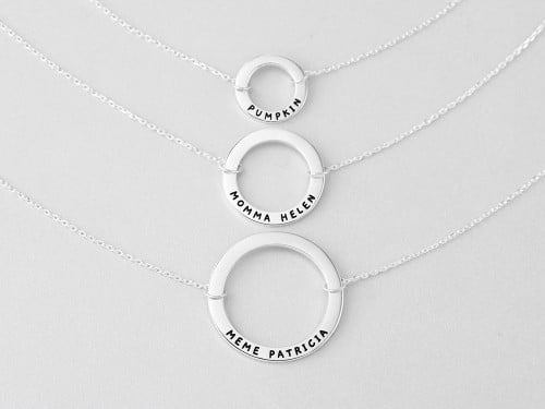 Grandmother Mother Daughter Necklace