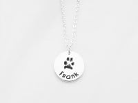 Actual Paw Print Necklace
