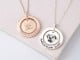 Pet Portrait Necklace - Disc and Ring