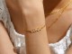 CZ Pave Name Bracelet - Figaro Chain