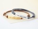Mantra Bracelet - Leather