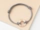Pet Memorial Leather Bracelet - Circle Charm
