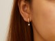 Birthstone Huggie Earrings - CZ Hoops