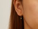Birthstone Huggie Hoop Earrings