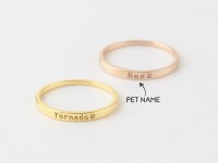 Personalized Pet Name Ring - Set 1-3 rings