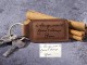 Handwriting Keychain for Guys - Stiched Leather