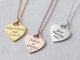 Message Heart Charm Necklace