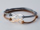 Leather Infinity Name Bracelet