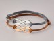 Leather Infinity Name Bracelet