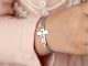 Baby Bracelet With Name - Cross Charm