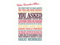 "Remember When" Personalized Wall Art