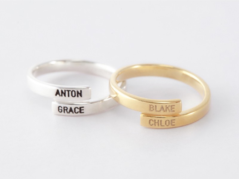 Two Name Ring | Centime Gift