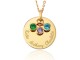 Grandma Necklace with Birthstones - Disc