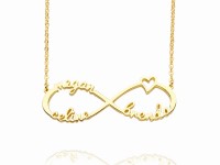 Infinity Name Necklace with 3 names