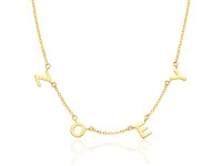 Spaced Letter Name Necklace